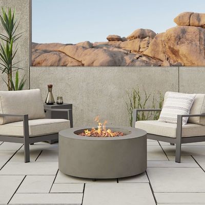 Table de la fosse à feu extérieure au gaz de propane de 36 "L x 36" W x 15 "H