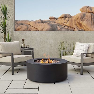 Table de la fosse à feu extérieure au gaz de propane de 36 "L x 36" W x 15 "H