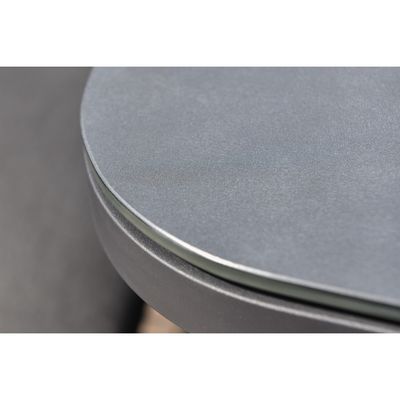 Ensemble de bar extérieur de luxe Meubles en aluminium Meubles de jardin Ensemble de salle à manger avec foyer 87kg