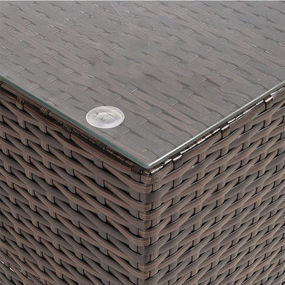 Hôtel extérieur intérieur patio jardin balcon piscine plage tissé en PE Wicker Rattan Lounge Sofa modulaire sectionnel