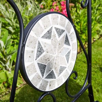 Table et chaise en métal pliable pour jardin