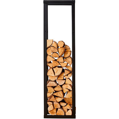 Étagère de stockage de bois de chauffage en acier solide pour intérieur et extérieur de grande taille W40x D25 x H150cm