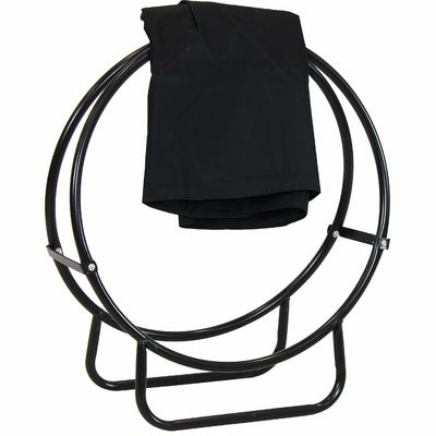 Étagère pour bois de chauffage intérieur et extérieur AJUNION Porteur de bûcher rond 3,72 kg acier enduit de poudre