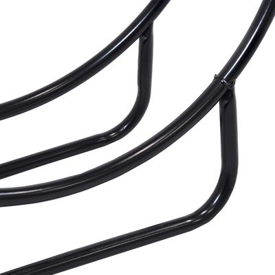Étagère pour bois de chauffage intérieur et extérieur AJUNION Porteur de bûcher rond 3,72 kg acier enduit de poudre