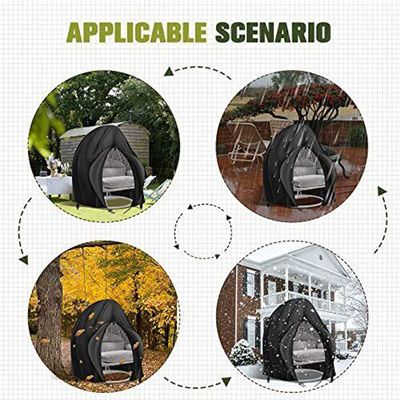 Plain teint Outdoor Patio imperméable à l' eau lourd 600D Grand Double suspendu fauteuil balançant Protecteur contre la poussière