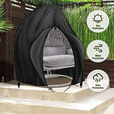 Plain teint Outdoor Patio imperméable à l' eau lourd 600D Grand Double suspendu fauteuil balançant Protecteur contre la poussière