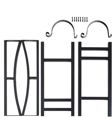 30 pouces haut de gamme de bois de chauffage Power Coated Steel Log Holder pour la décoration de cheminée