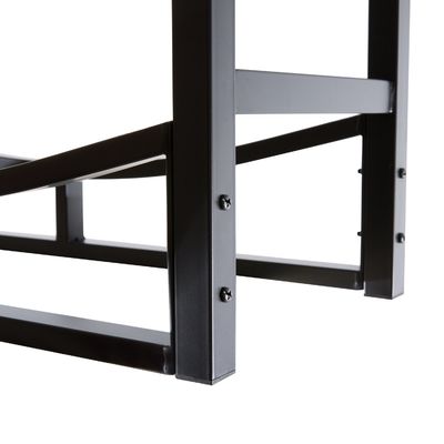 30 pouces haut de gamme de bois de chauffage Power Coated Steel Log Holder pour la décoration de cheminée