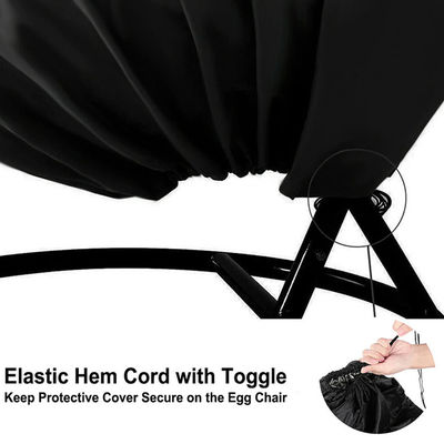 600D Oxford PVC Chaise balancière suspendue unique Protecteur contre la poussière pour jardin extérieur patio