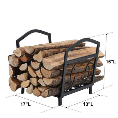17&quot;L x 13&quot;W x 16&quot;H Petit porte-bois en bois de chauffage