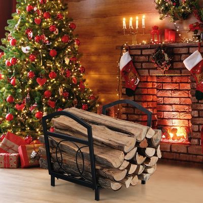 17&quot;L x 13&quot;W x 16&quot;H Petit porte-bois en bois de chauffage