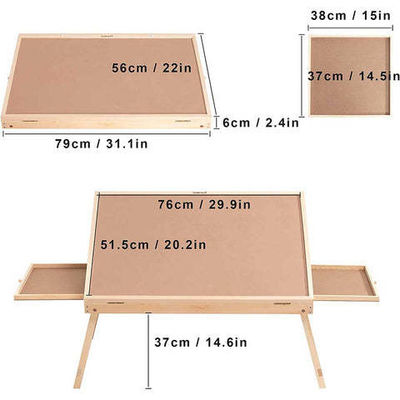 Table à puzzles pliante en bois pour AJUNION 1000 pièces Puzzle 31.1 x 22 x 2.4