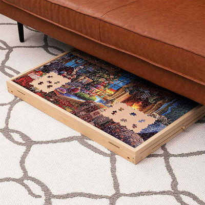 Table à puzzles pliante en bois pour AJUNION 1000 pièces Puzzle 31.1 x 22 x 2.4