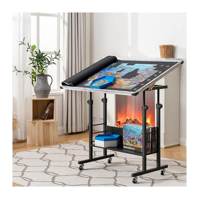 Jeu de puzzle AJUNION Table de 1500 pièces avec hauteur réglable et jouet éducatif