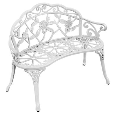 Banquette de siège d'amour en aluminium de type métallique pour balcon de jardin de patio extérieur en design moderne