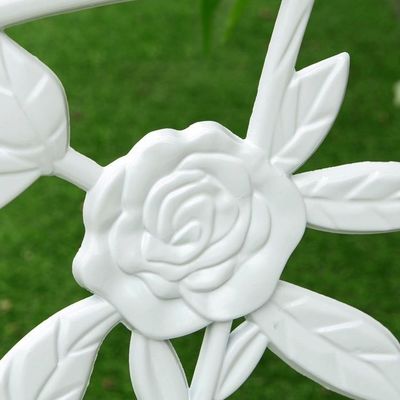 Banquette de siège d'amour en aluminium de type métallique pour balcon de jardin de patio extérieur en design moderne