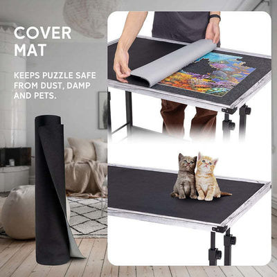 Jeu de puzzle AJUNION Table de 1500 pièces avec hauteur réglable et jouet éducatif