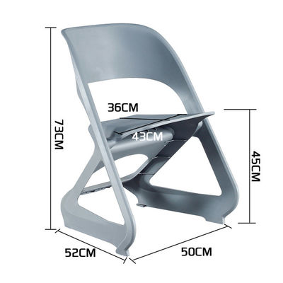 Chaises de café en plastique empilées modernes simples pour le balcon de loisirs extérieur Nordic Morden