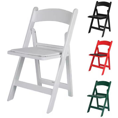Chaise de jardin pour banquet de mariage Hôtel de résine blanche plastique pliable Wimbledon