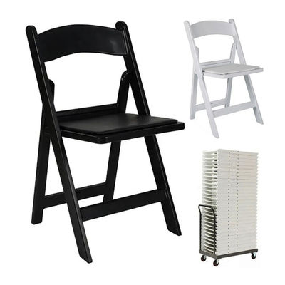 Chaise de jardin pour banquet de mariage Hôtel de résine blanche plastique pliable Wimbledon