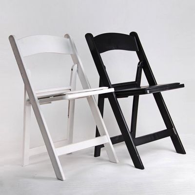 Chaise de jardin pour banquet de mariage Hôtel de résine blanche plastique pliable Wimbledon