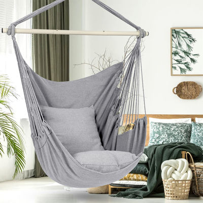 Parc jardin extérieur camping patio pliable coton portable corde suspendue hamac fauteuil pivotant