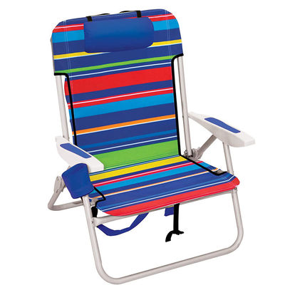 Chaise de plage pliante en aluminium extérieur avec sac de rangement et style de conception traditionnel