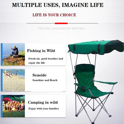 Chaise de pêche portable en sac à dos de jardin en plein air avec bâtiment de bureau
