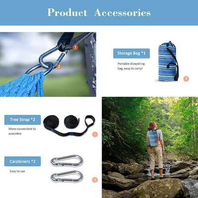 Villa extérieure jardin intérieur camping portable pliable ultra-légère coton balançant lit suspendu hamac