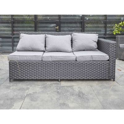 Ensemble de jardin AJUNION 8 sièges mobilier extérieur coin de rotin salon canapé ensemble pour la cour arrière