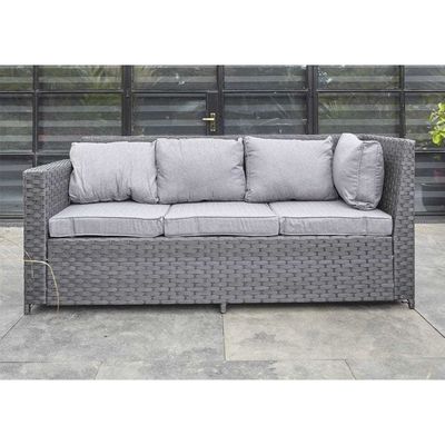 Ensemble de jardin AJUNION 8 sièges mobilier extérieur coin de rotin salon canapé ensemble pour la cour arrière