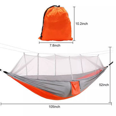 Hammock de camping portable pour jardin extérieur avec moustiquaire et matériau léger