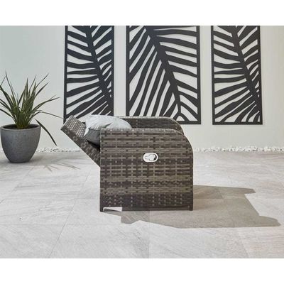 Tout temps canapé extérieur en rotin Trois places L182xW70xH78cm épaisseur du coussin 9cm