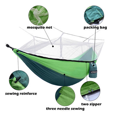 Hammock de camping portable pour jardin extérieur avec moustiquaire et matériau léger