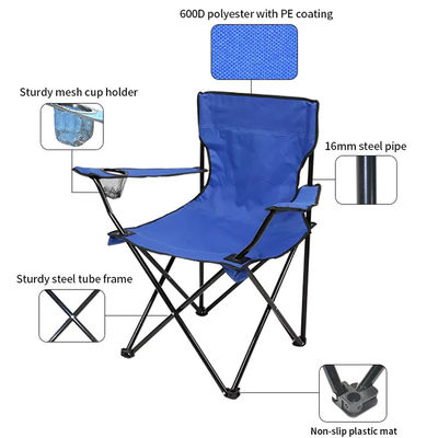 Une chaise de pêche pliable et portable pour les amateurs de camping et de randonnée