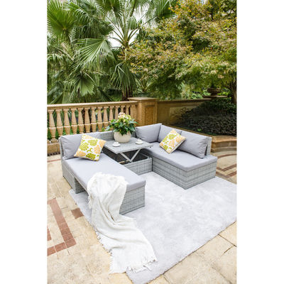 Transformez votre patio en une retraite luxueuse avec AJUNION Wicker tissé ensemble de canapé de jardin