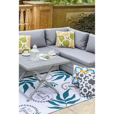 Transformez votre patio en une retraite luxueuse avec AJUNION Wicker tissé ensemble de canapé de jardin