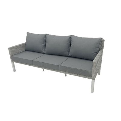 Meubles en rotin en extérieur de style moderne 4 pièces ensemble de salon avec taille de canapé L193xW71xH77cm