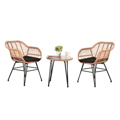 AJUNION 2 Assises pour l'extérieur Meubles de patio Bistro Ensemble D23.62'xW21.26'xH31.5' Taille de la chaise