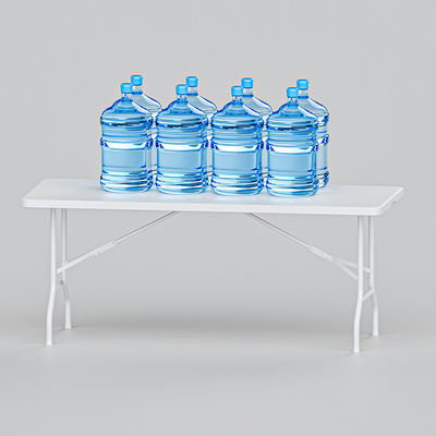 Design moderne Taille de stock Portable en plastique blanc Table de banquet pour pique-nique