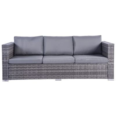 Meubles de jardin en extérieur canapé en rotin en coton en PE avec table basse