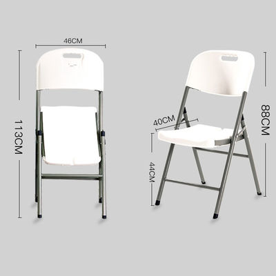 Chaise pliante en PEHD pour jardin portable pour mariage banquet événements pliables