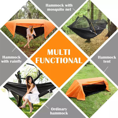 Tente de camping en parachute avec moustiquaire et rain cove