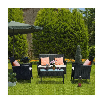 Y Mail Packing Tissé Patio Set Toutes les conditions météorologiques Meubles de jardin en rotin par AJUNION