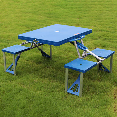 Tableau et chaise en plastique portable pliable pour voyages en plein air avec logo personnalisé