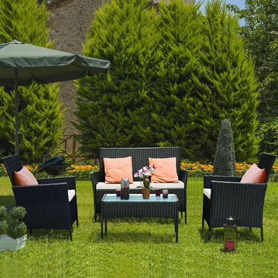 Y Mail Packing Tissé Patio Set Toutes les conditions météorologiques Meubles de jardin en rotin par AJUNION