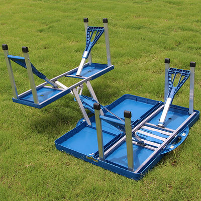 Tableau et chaise en plastique portable pliable pour voyages en plein air avec logo personnalisé