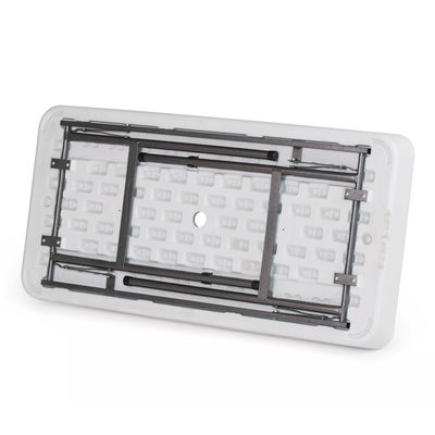 Table pliante portable pour les fêtes Hôtel Camping Square HDPE plastique métal refroidisseur de glace