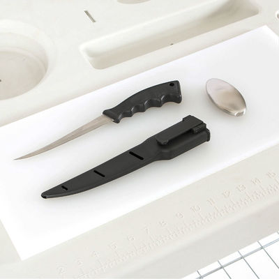 Tableau de nettoyage de filets de poisson en plastique métallique pliable portable pour camping en plein air