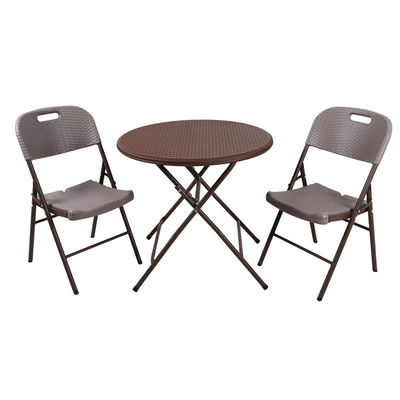 Chaise de salle à manger en plastique en rotin
